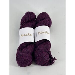 Stolen Stitches Blasta Yarn Burgundy Shade 2Bc8093 Batch P103 2 Hanks Irish Wool